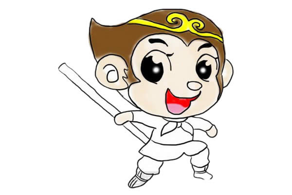 卡通风格的孙悟空简笔画 卡通风格的孙悟空简笔画