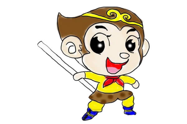 卡通风格的孙悟空简笔画 卡通风格的孙悟空简笔画