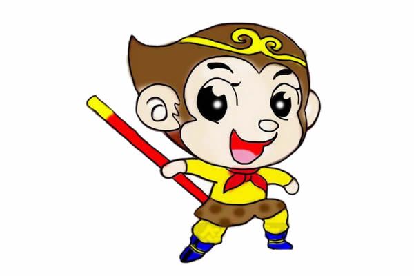 卡通风格的孙悟空简笔画 卡通风格的孙悟空简笔画