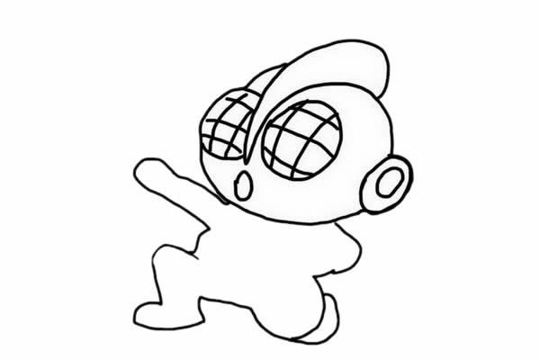 简单帅气的奥特曼简笔画