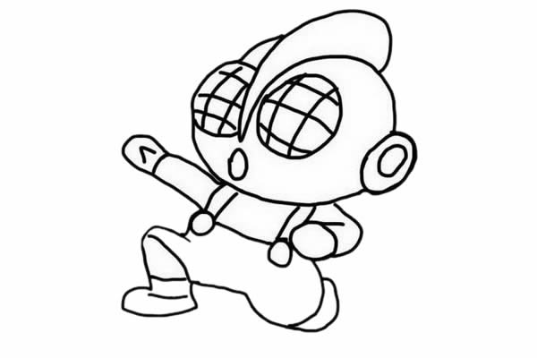 简单帅气的奥特曼简笔画