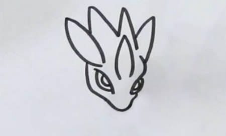 简单的穿山王简笔画步骤