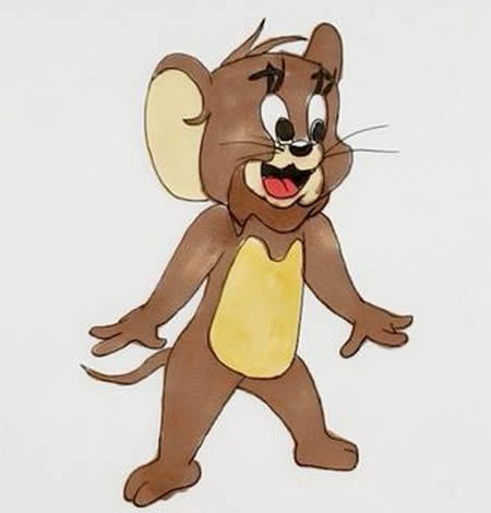 猫和老鼠杰瑞简笔画步骤