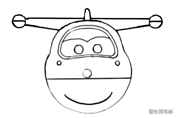 超级飞侠乐迪简单的简笔画 超级飞侠乐迪简单的简笔画