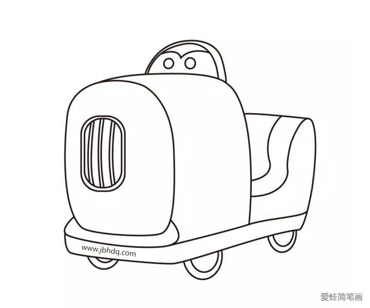 超级飞侠皮皮简笔画步骤详解