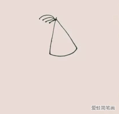 拿着气球的小猪佩奇简笔画 拿着气球的小猪佩奇简笔画