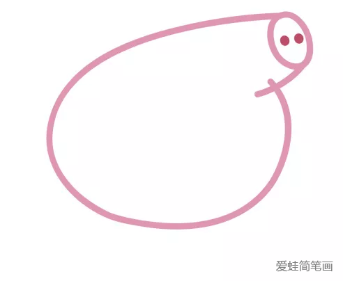 小猪佩奇猪爸爸简笔画教程 小猪佩奇猪爸爸简笔画教程