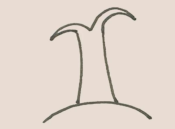 枝繁叶茂的柳树简笔画