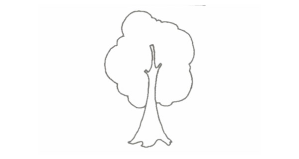 带颜色的小树简笔画怎么画