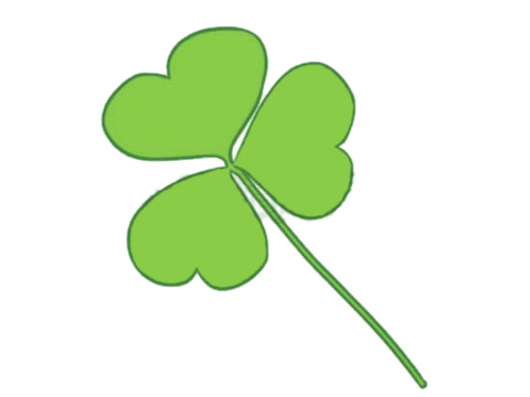 简单好看的三叶草简笔画