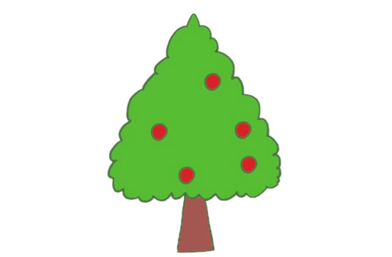 果树的简单画法