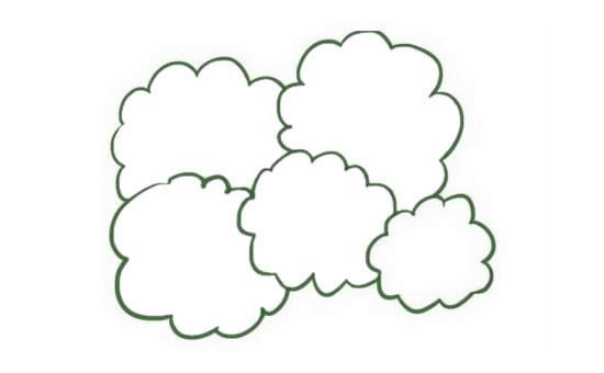 带颜色的果树简笔画怎么画