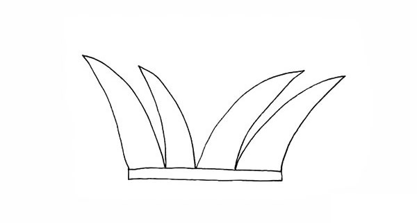 涂色的香蒲简笔画教程