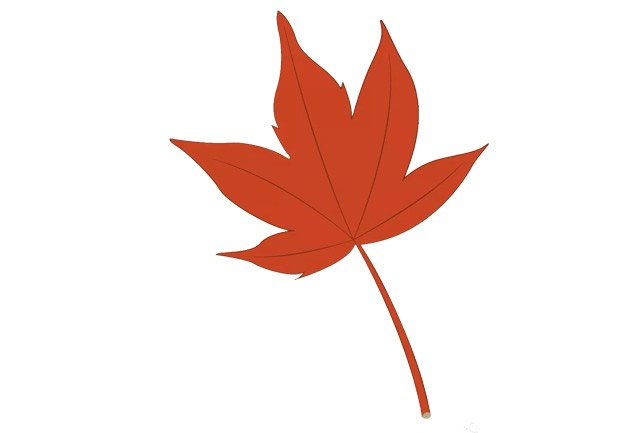 带颜色的枫叶简笔画怎么画