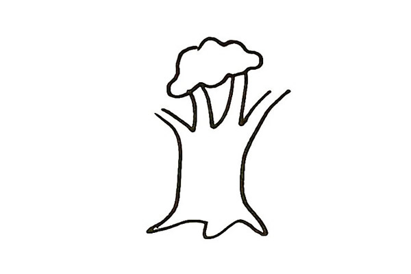 一步步教你画漂亮的大榕树