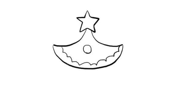 可爱的圣诞树简笔画步骤教程