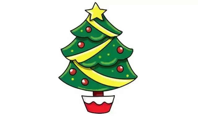 好看的圣诞树怎么画