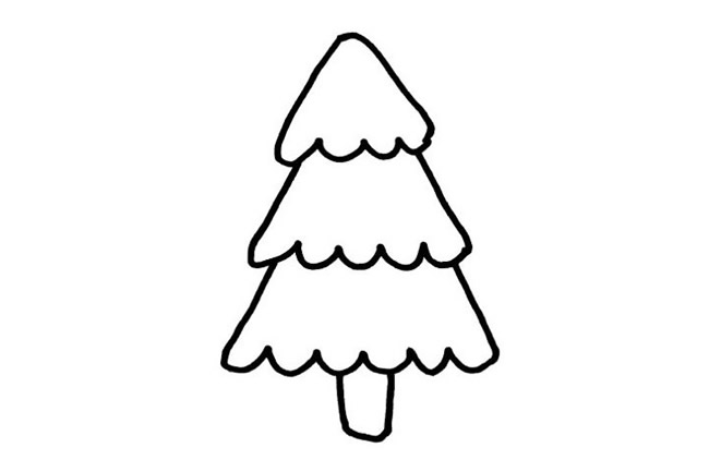 5款简单的圣诞树简笔画