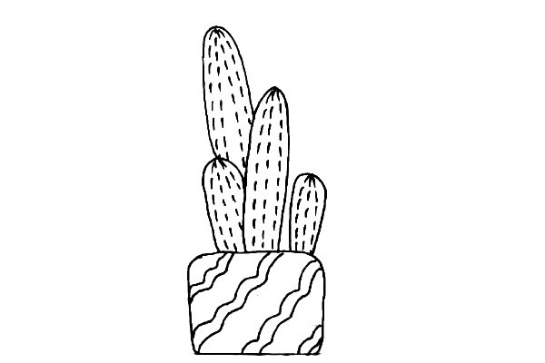 11款可爱的仙人掌简笔画大全