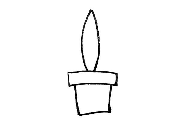 带颜色的虎皮兰简笔画步骤教程