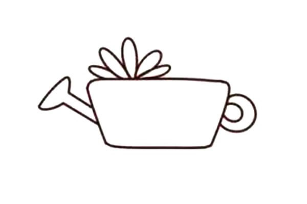 洒水桶多肉植物简笔画