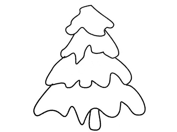 4款简单的松树简笔画大全