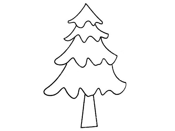 4款简单的松树简笔画大全