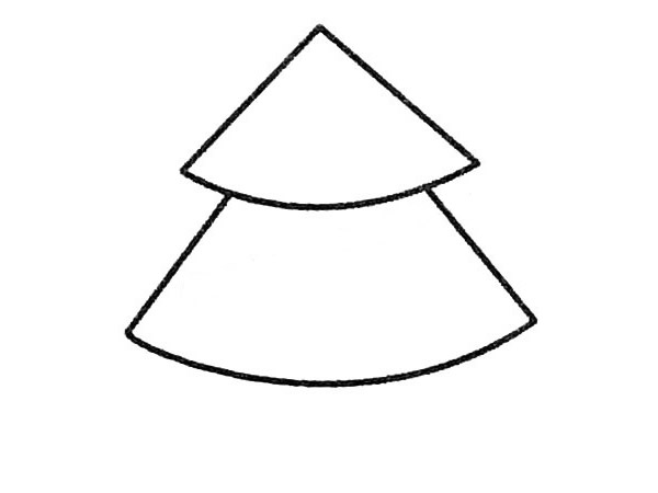 四步画出松树简笔画步骤