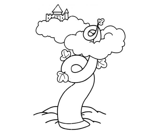 通天大树简笔画(通天阁简笔画)