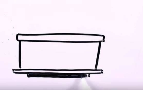 五步画出仙人掌盆栽简笔画