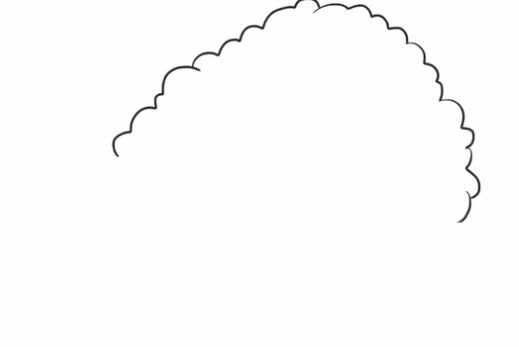 开心的卡通大树简笔画教程