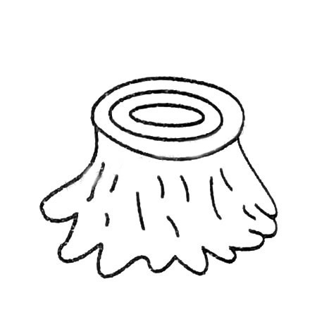 关于树桩的简笔画(大树桩简笔画)