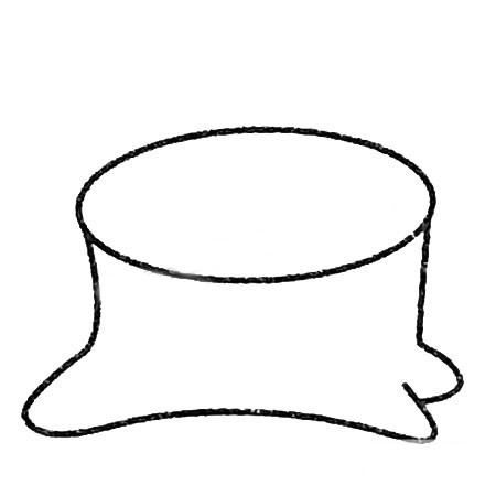 三步学会画树桩简笔画