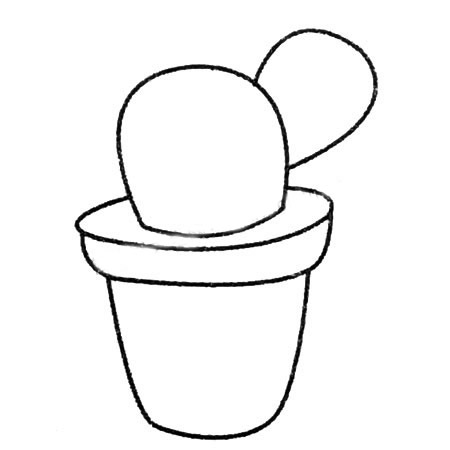 一步步教你画简单的仙人掌