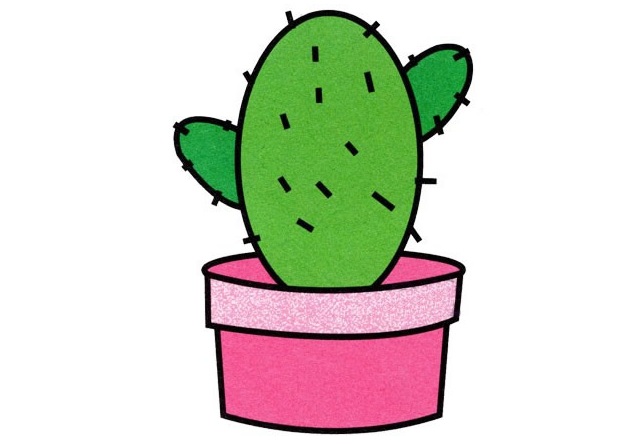 满身是刺的仙人掌简笔画(满身是刺的仙人掌为什么那么耐干旱呢)