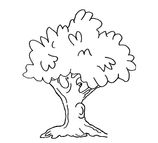 手绘大树简笔画(建筑画手绘简笔画)