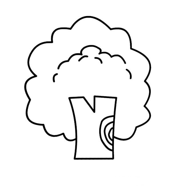 超级简单的大树简笔画(超级简单的大树怎么画)