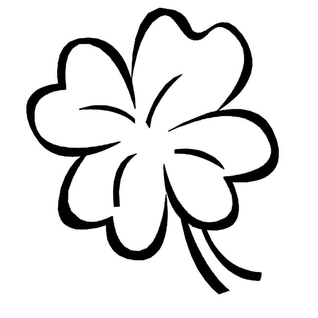 四叶草儿童简笔画