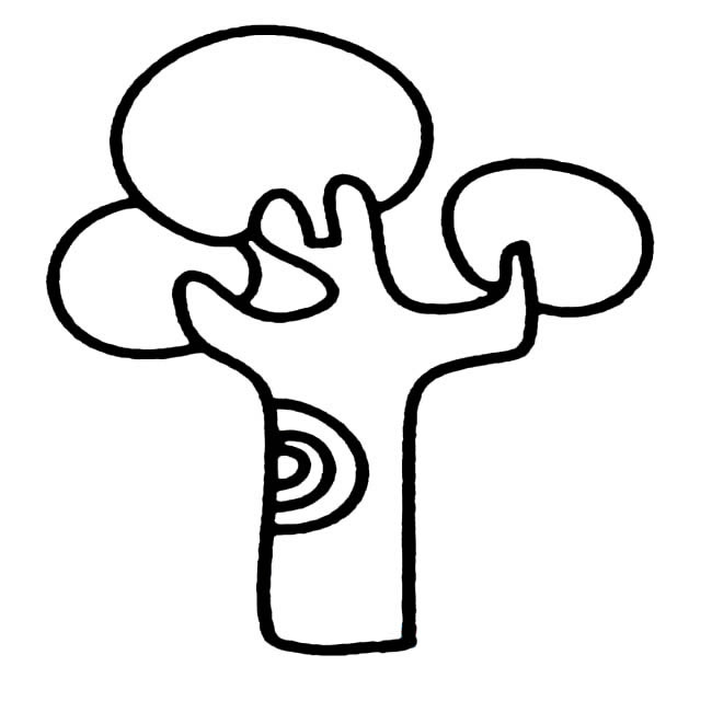 关于面包树的简笔画