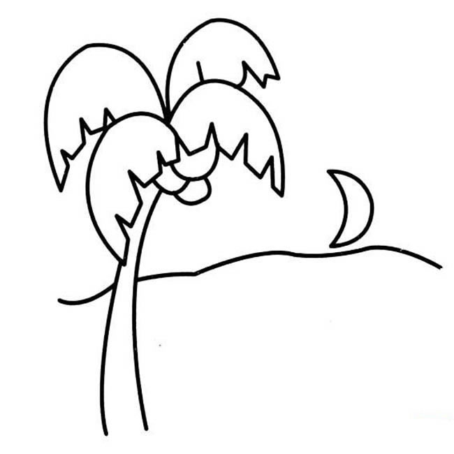 简单的椰子树怎么画(椰子树简单又好画)