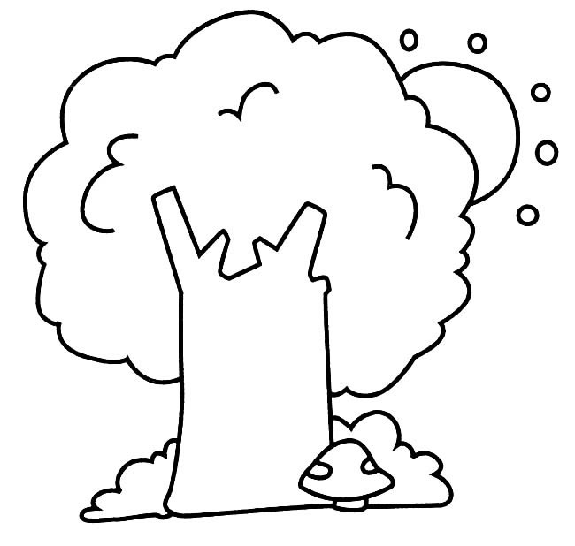 一棵大树简笔画(一棵大树简笔画灰色)