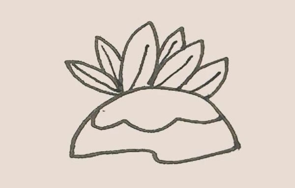 狗尾巴草简笔画步骤