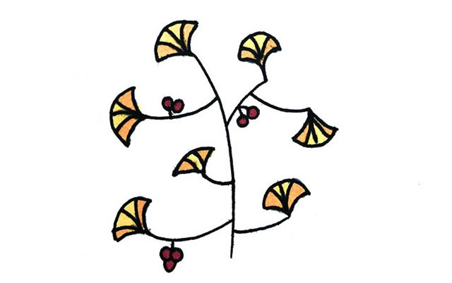 非常有创意的树木简笔画