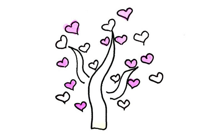 非常有创意的树木简笔画