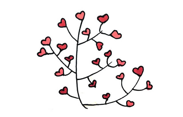 非常有创意的树木简笔画
