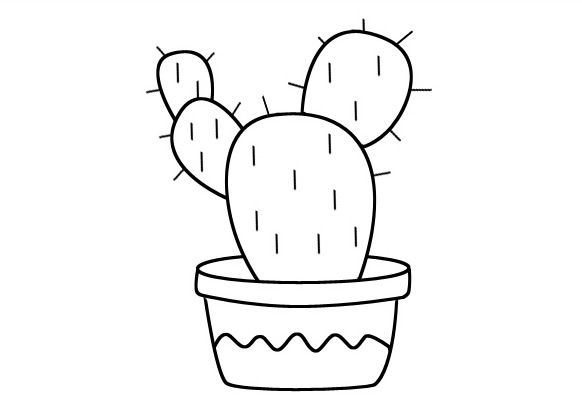 仙人掌儿童简笔画(仙人掌儿童简笔画图片)