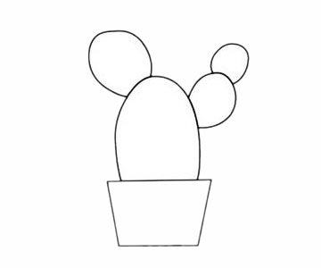 超简单仙人掌的画法