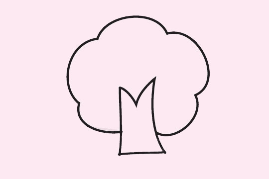 大树简笔画图片大全