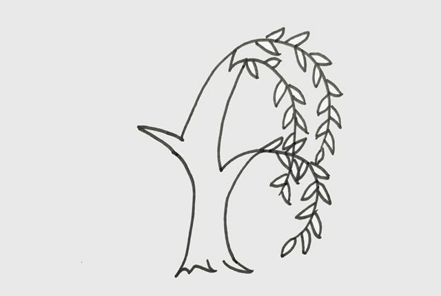 柳树怎么画简单又好看