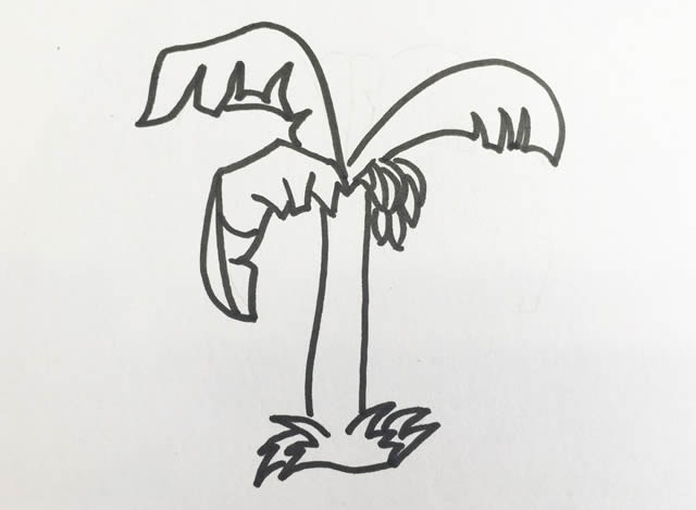 香蕉树简笔画简单画法